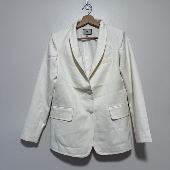 Tuckernuck NWT Cream Wool Warner Two-Blazer Size XS - Picture 5 of 11